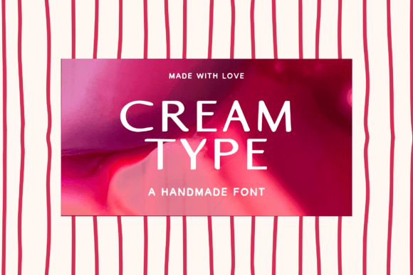 Cream Font: A Charming Display Typeface for Handmade Labels