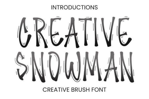 Creative Snowman: A Whimsical Display Font for Web Design