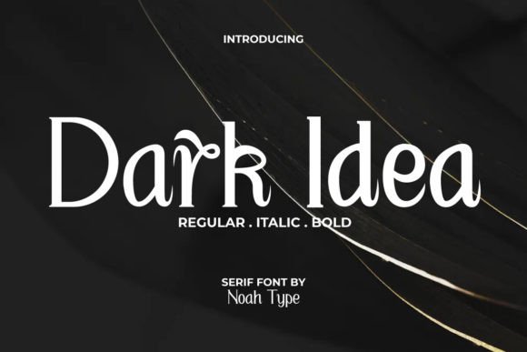 Dark Idea: A Unique Serif Font for Small Business Visuals