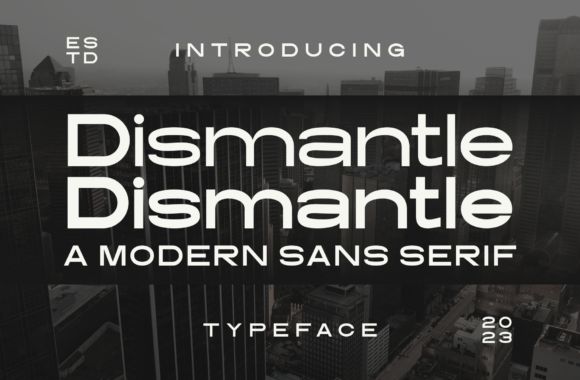 Dismantle: A Modern Sans Serif Font for Editorial Design
