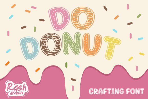 Do Donut Typeface: A Cute Display Font for Creative Projects