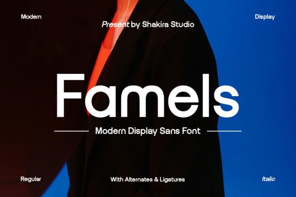 Famels: A Modern Sans Serif Font for Digital Projects