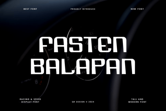 Fasten Balapan: A Bold Display Font for Web Design