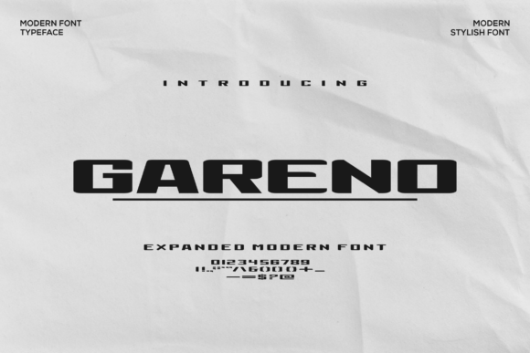 Gareno Font: A Bold Sans Serif for Modern Web Design