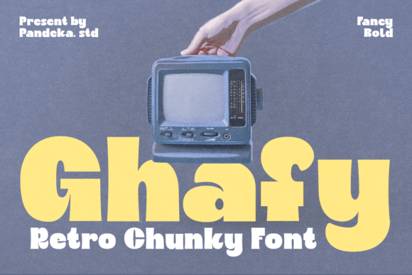 Ghafy: A Nostalgic Sans Serif Typeface for Editorial Projects