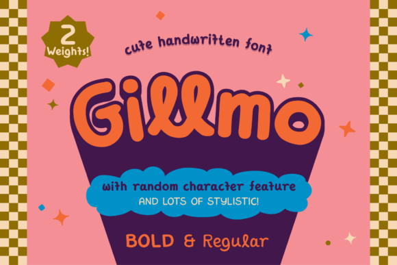 Gillmo: A Playful Handwritten Font for Digital Design