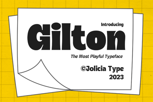 Gilton: A Playful Sans Serif Display Font for Digital Brands