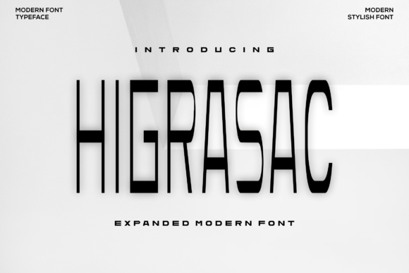 Higrasac: A Bold Sans Serif Typeface for Crafters and Product Makers