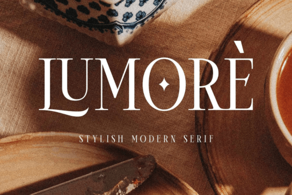 Lumore: The Display Serif Font Crafters Love for Labels & Logos