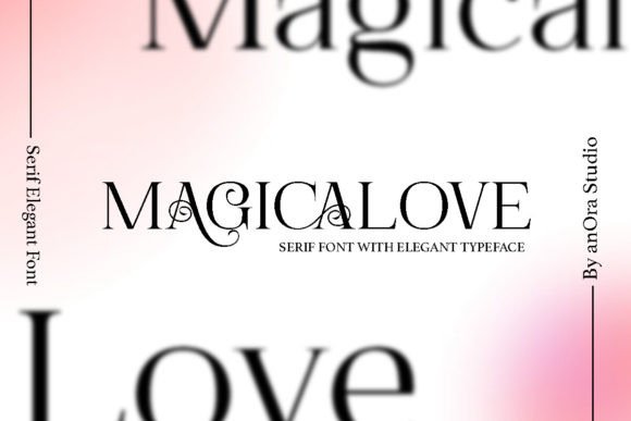 Magicalove: A Romantic Serif Typeface for Web Designers