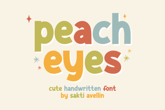Peach Eyes: A Handwritten Display Font That Makes Campaigns Feel Human