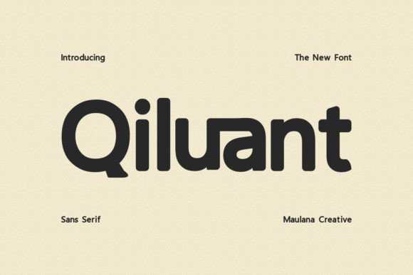 Qiluant Font: Bold Display Typography for Web Design
