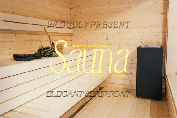 Sauna: A Serif Display Font with Quiet Confidence