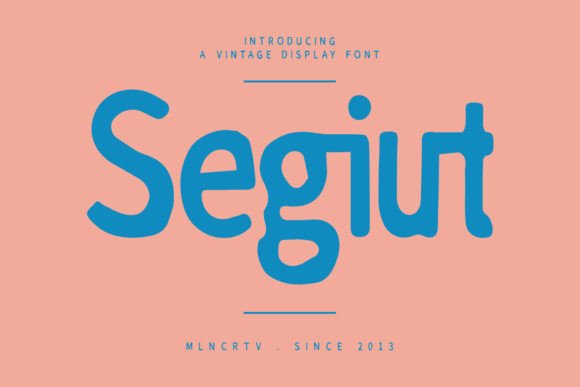 Segiut: A Vintage Sans Serif Font for Editorial Design